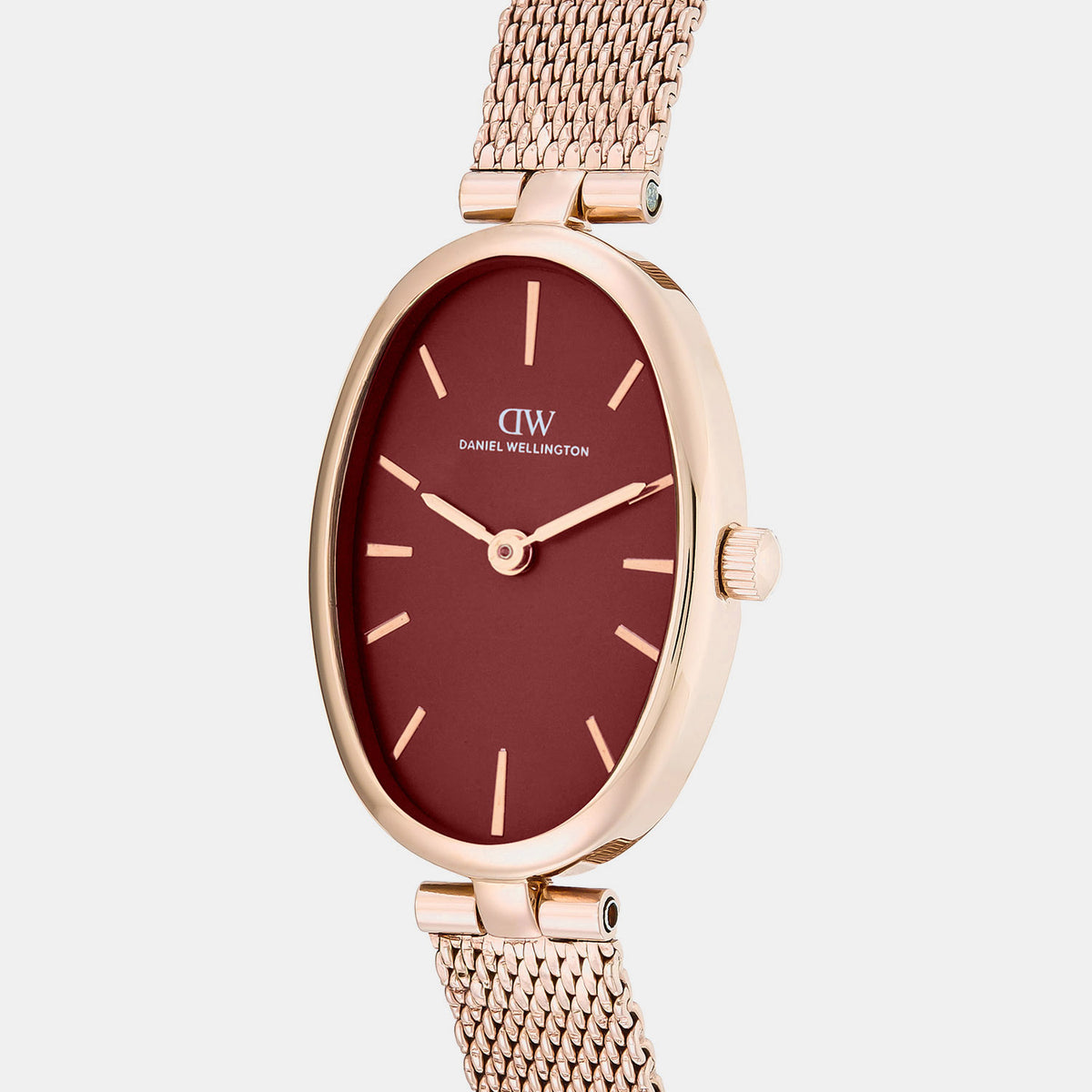 Women Quartz Maroon Dial Analog Stainless Steel Watch DW0DL3001