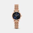Women Quartz Blue Dial Analog Stainless Steel Watch DW0DL3100