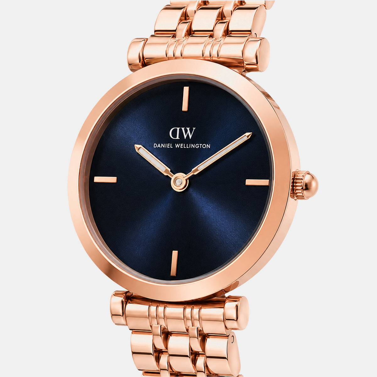 Women Quartz Blue Dial Analog Stainless Steel Watch DW0DL3100