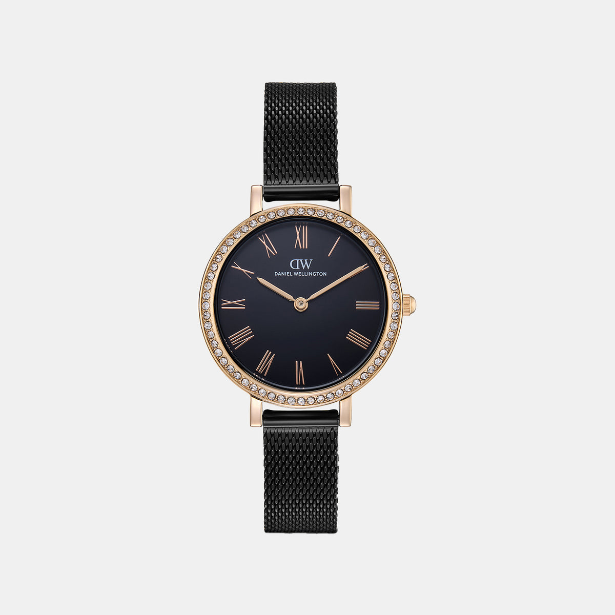 Women Quartz Black Dial Analog Stainless Steel Watch DW0DL3200
