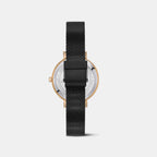 Women Quartz Black Dial Analog Stainless Steel Watch DW0DL3200