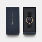 Women Quartz Black Dial Analog Stainless Steel Watch DW0DL3200