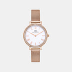 Women Quartz Silver Dial Analog Stainless Steel Watch DW0DL3201