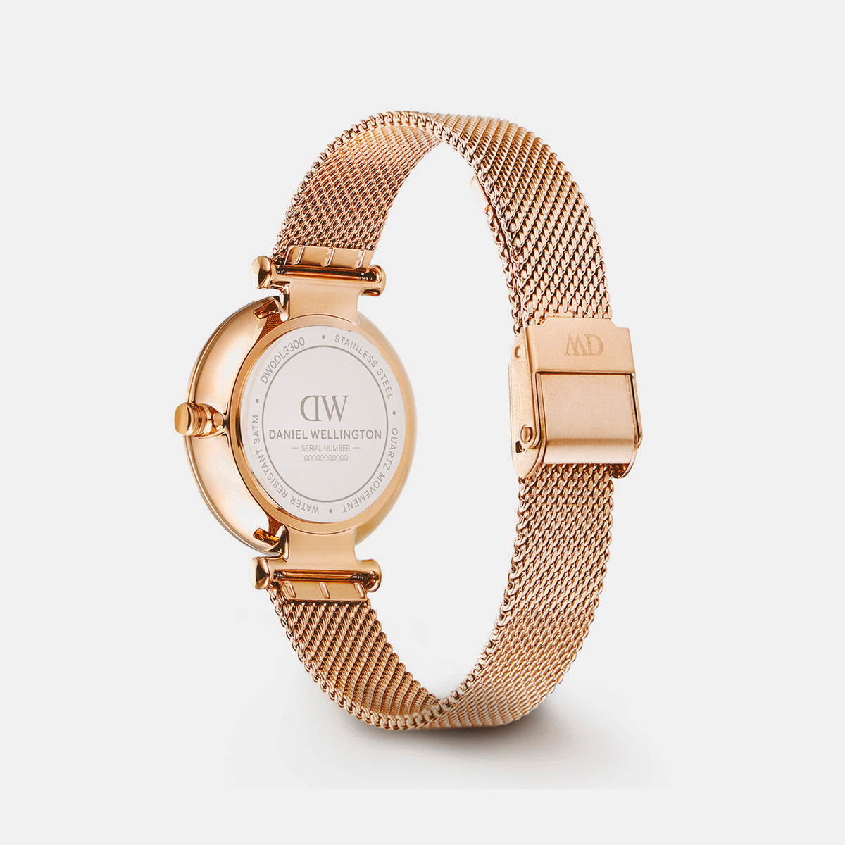 Women Quartz Mother Of Pearl Dial Analog Mesh Watch DW0DL3300