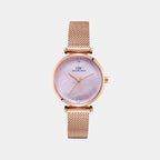 Women Quartz Mother Of Pearl Dial Analog Stainless Steel Watch DW0DL3301