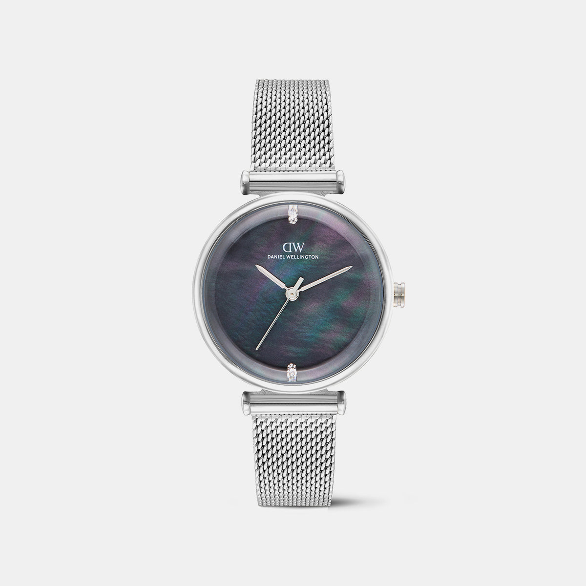 Women Quartz Black Dial Analog Mesh Watch DW0DL3302