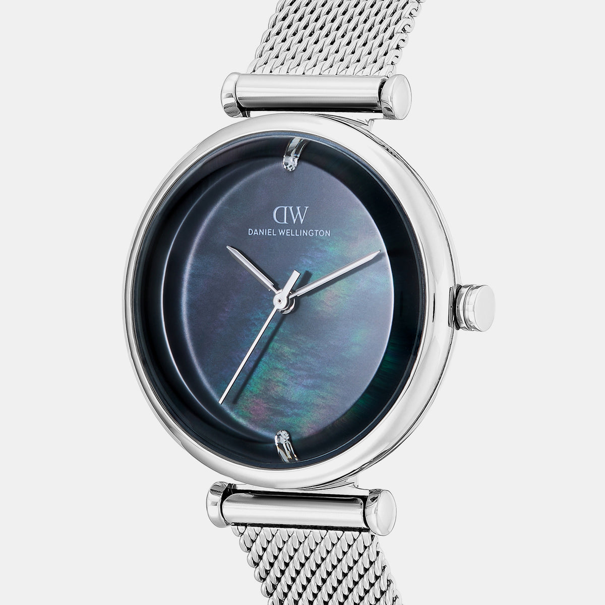 Women Quartz Black Dial Analog Mesh Watch DW0DL3302