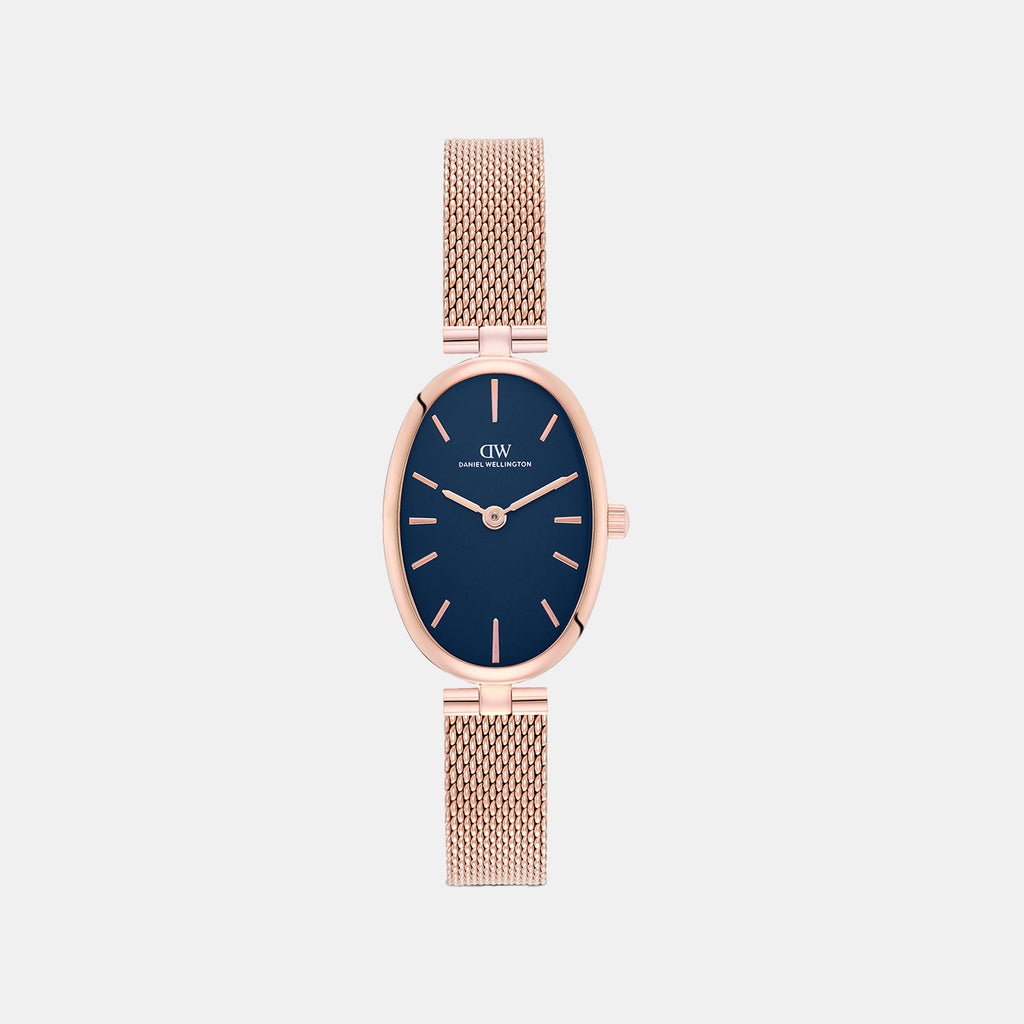 Women Quartz Blue Dial Analog Stainless Steel Watch DW0DL3000