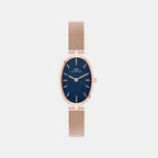 Women Quartz Blue Dial Analog Stainless Steel Watch DW0DL3000