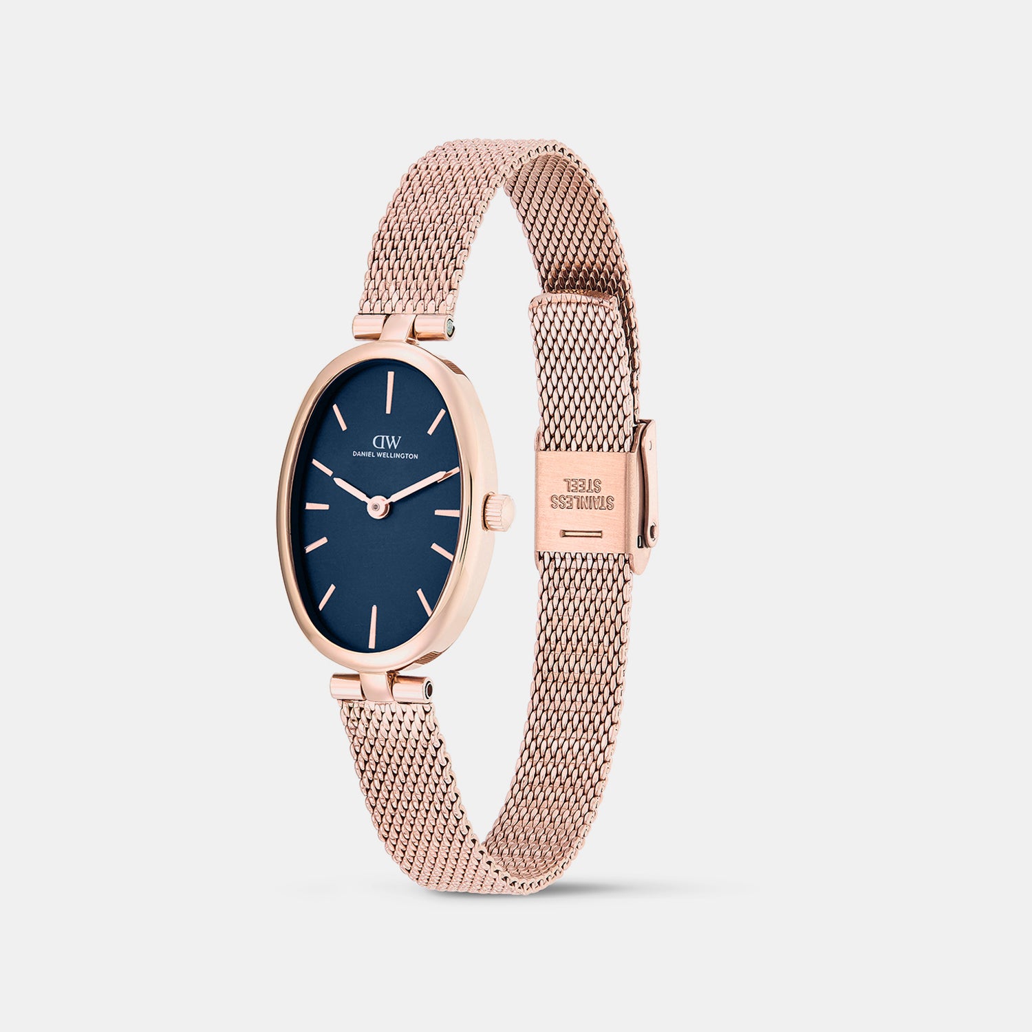 Women Quartz Blue Dial Analog Stainless Steel Watch DW0DL3000