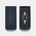 Women Quartz Blue Dial Analog Stainless Steel Watch DW0DL3000