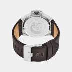 Master Chief Men Quartz Black Dial Analog Leather Watch DZ1206