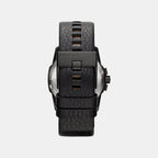 Master Chief Men Quartz Black Dial Analog Leather Watch DZ1657