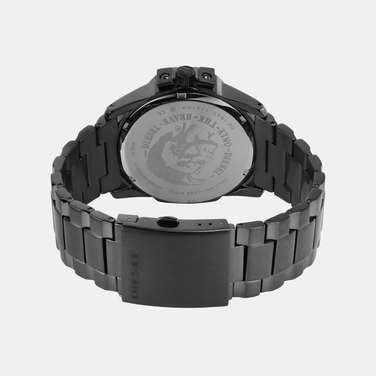 Master Chief Men Quartz Black Dial Analog Stainless Steel Watch DZ1965