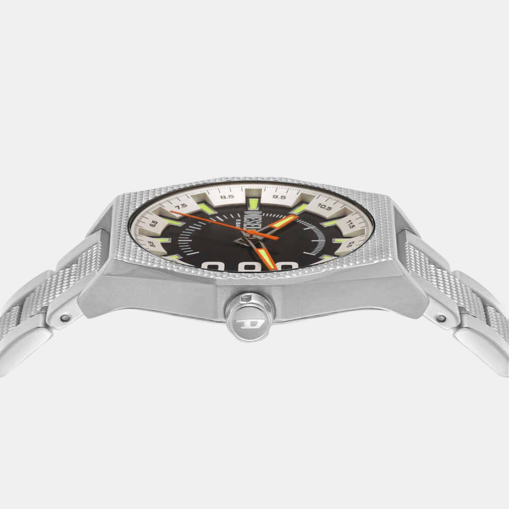 Scraper Men Quartz Black Dial Analog Stainless Steel Watch DZ2172