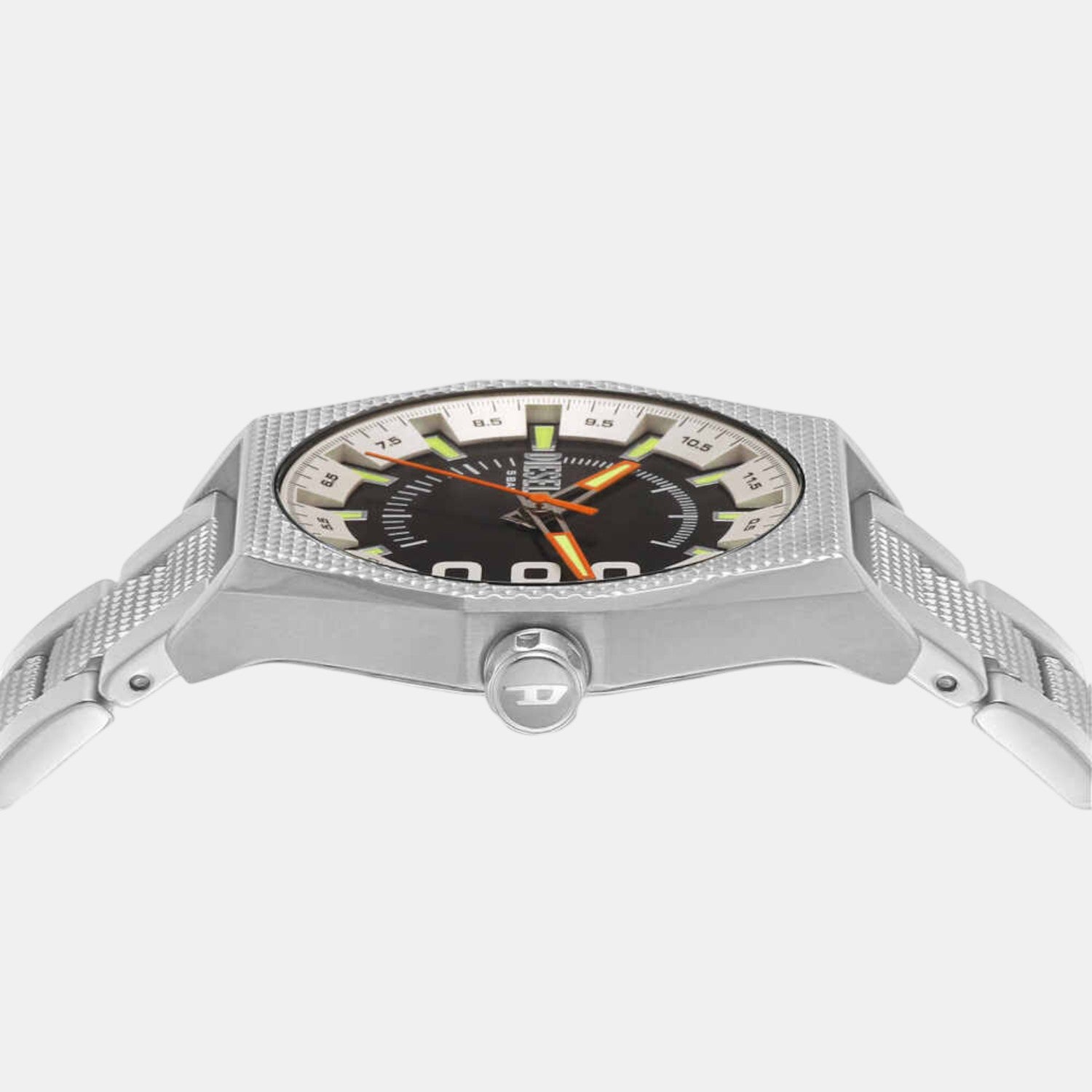 Scraper Men Quartz Black Dial Analog Stainless Steel Watch DZ2172