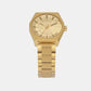 Men Quartz Gold Dial Analog Stainless Steel Watch DZ2173