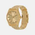 Diesel Men Hexagonal Gold watch