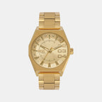 Scraper Men Quartz Gold Dial Analog Stainless Steel Watch DZ2173