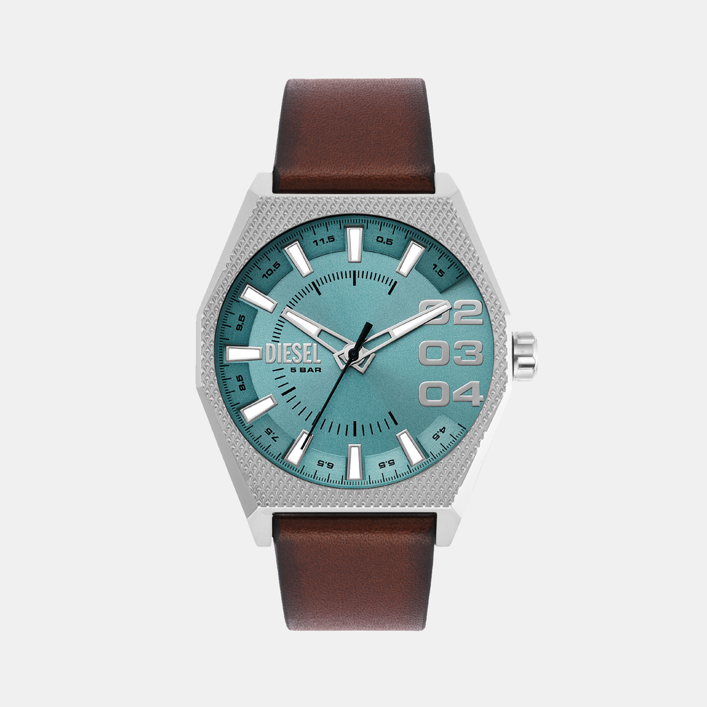 Scraper Men Quartz Blue Dial Analog Leather Watch DZ2174