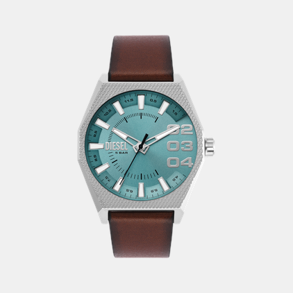 Scraper Men Quartz Blue Dial Analog Leather Watch DZ2174