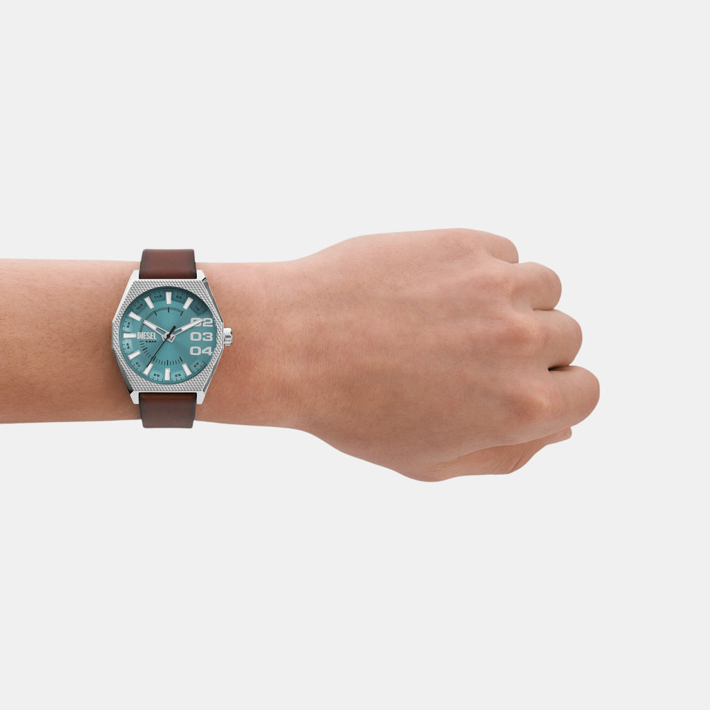 Scraper Men Quartz Blue Dial Analog Leather Watch DZ2174