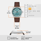 Scraper Men Quartz Blue Dial Analog Leather Watch DZ2174