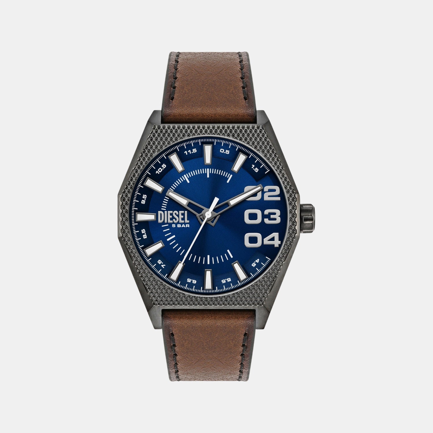 Scraper Men Quartz Blue Dial Analog Leather Watch DZ2189
