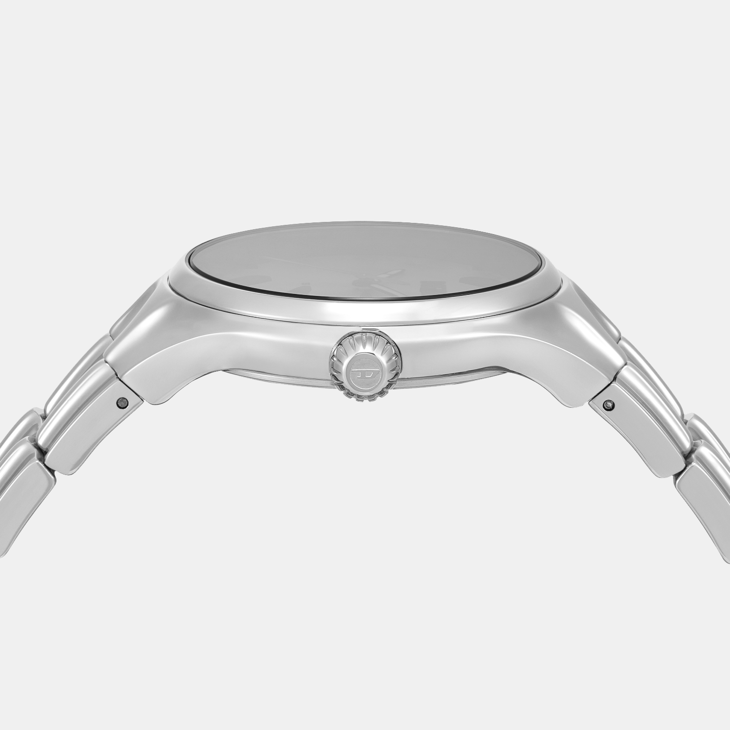 Streamline Men Quartz White Dial Analog Stainless Steel Watch DZ2205