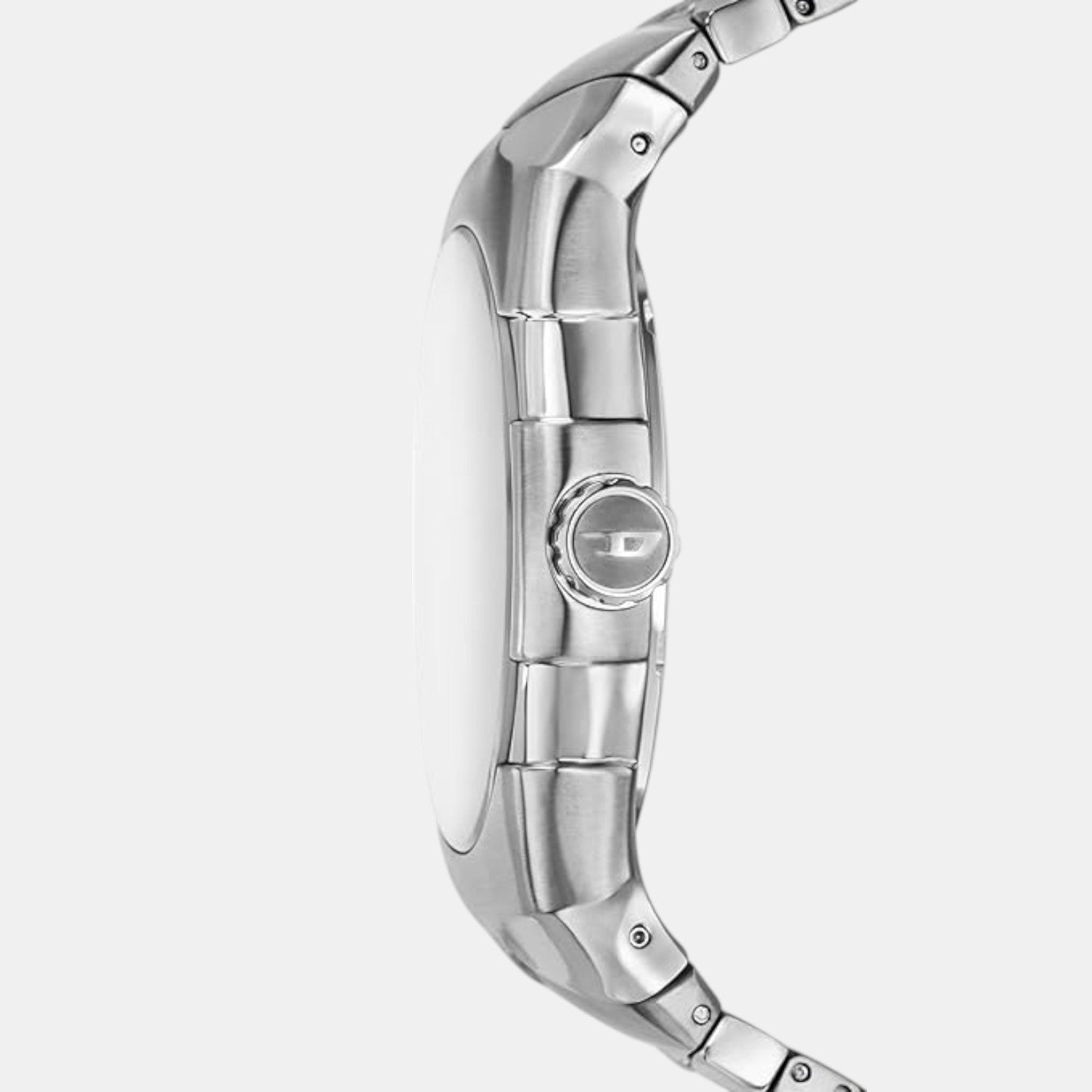 D-Sruptor Men Quartz Silver Dial Analog Stainless Steel Watch DZ2212