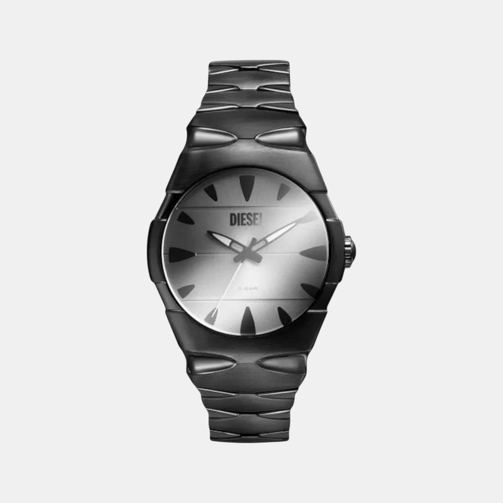 D-Sruptor Men Quartz Silver Dial Analog Stainless Steel Watch DZ2213