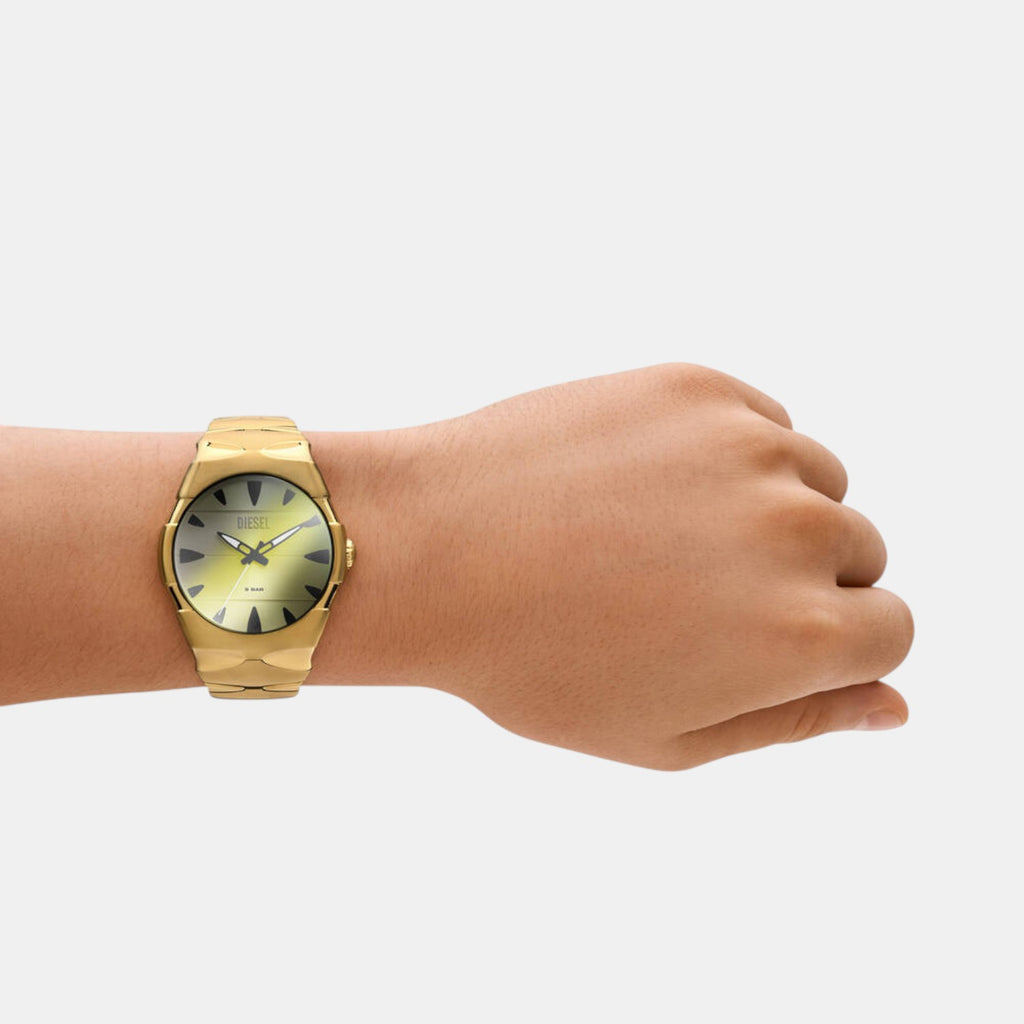 D-Sruptor Men Quartz Silver Dial Analog Stainless Steel Watch DZ2214