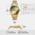 D-Sruptor Men Quartz Silver Dial Analog Stainless Steel Watch DZ2214