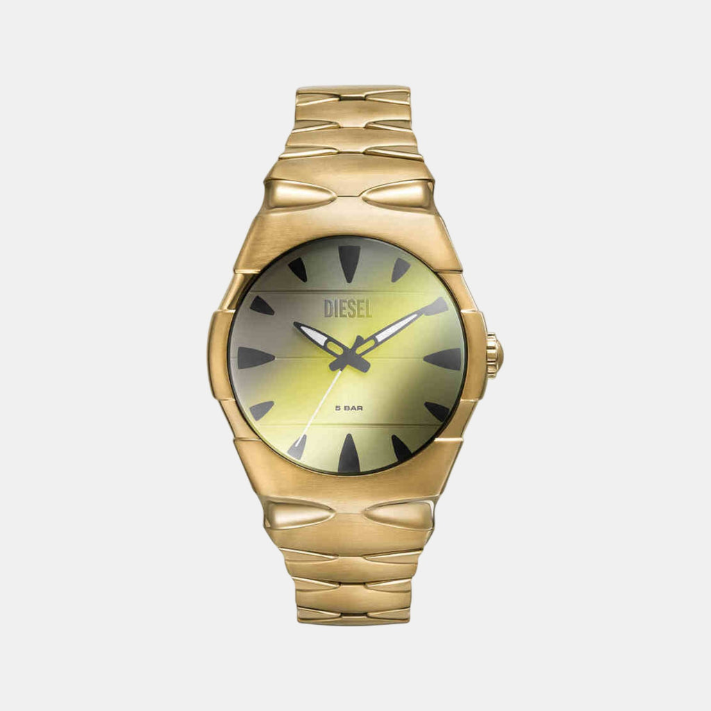 D-Sruptor Men Quartz Silver Dial Analog Stainless Steel Watch DZ2214