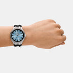 Streamline Men Quartz Blue Dial Analog Silicone Watch DZ2216