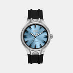 Streamline Men Quartz Blue Dial Analog Silicone Watch DZ2216