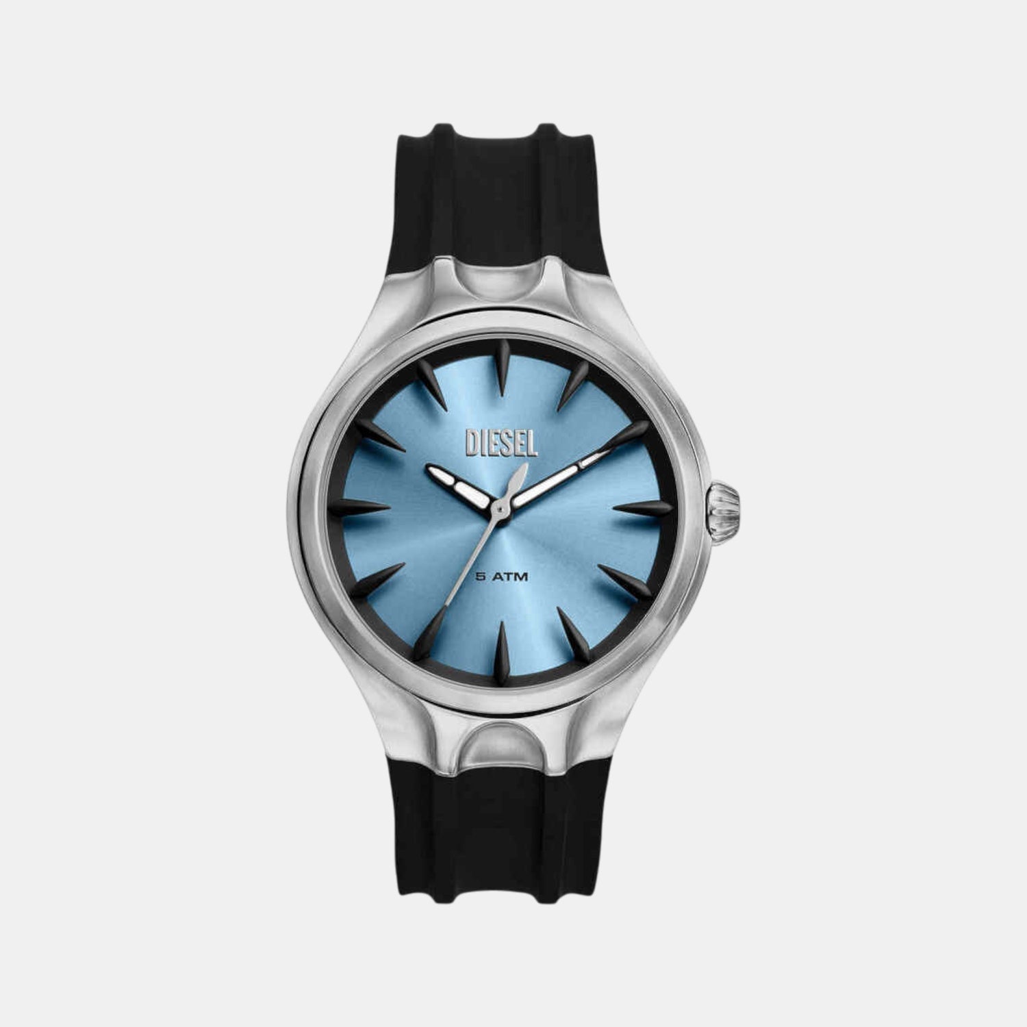 Streamline Men Quartz Blue Dial Analog Silicone Watch DZ2216
