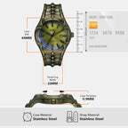 Vert Men Quartz Green Dial Analog Stainless Steel Watch DZ2221