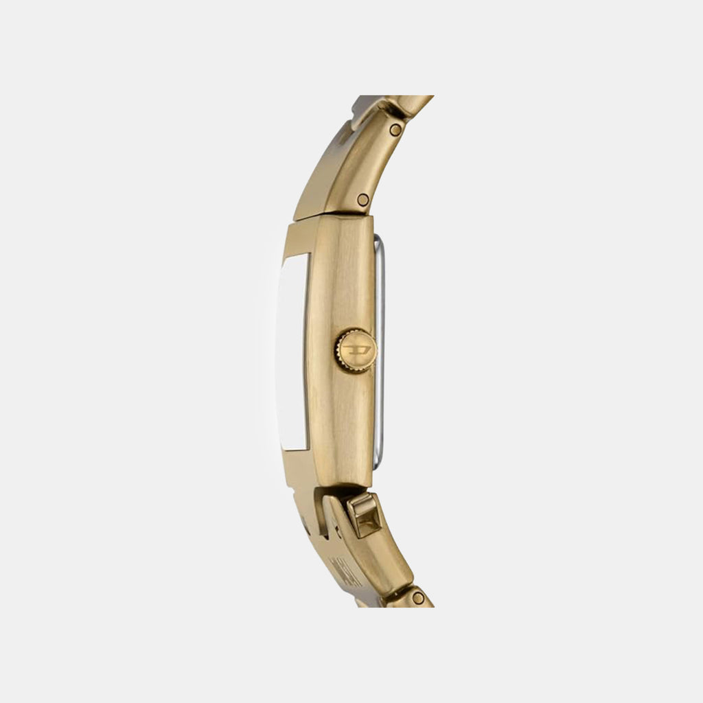 Closer Men Quartz Gold Dial Analog Stainless Steel Watch DZ2223