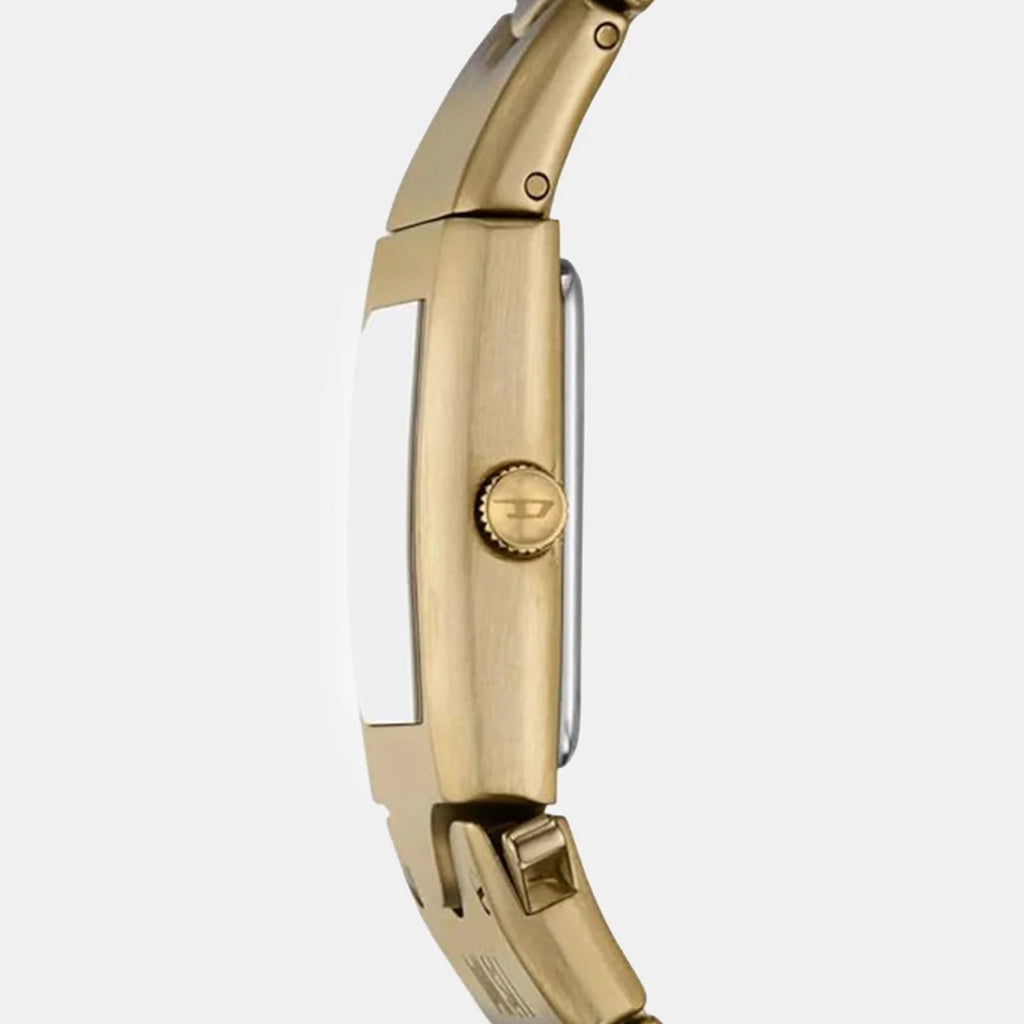 Closer Men Quartz Gold Dial Analog Stainless Steel Watch DZ2223