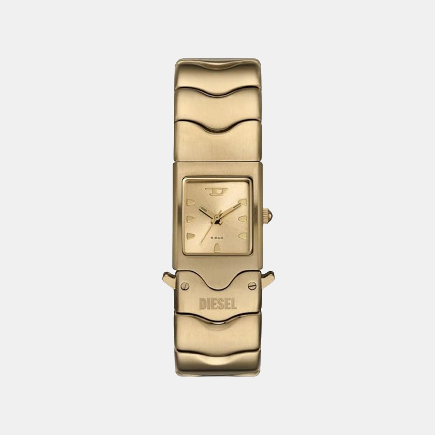 Closer Men Quartz Gold Dial Analog Stainless Steel Watch DZ2223