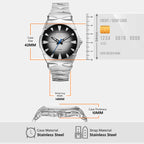 D-Sruptor Men Quartz Two Tone Dial Analog Stainless Steel Watch DZ2224