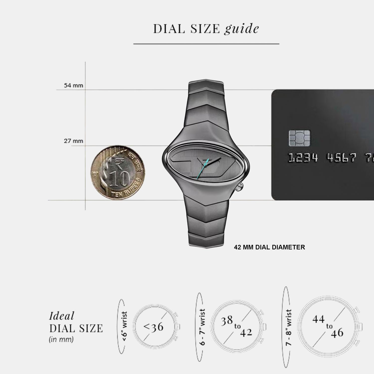 D-Rush Men Quartz Grey Dial Analog Stainless Steel Watch DZ2229