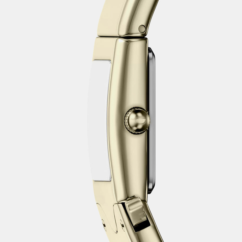 Closer Men Quartz Gold Dial Analog Stainless Steel Watch DZ2235