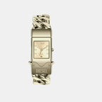 Closer Men Quartz Gold Dial Analog Stainless Steel Watch DZ2235