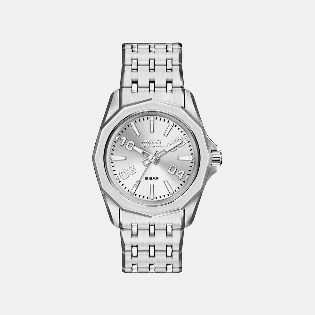 Stinger Men Quartz Silver Dial Analog Stainless Steel Watch DZ2236