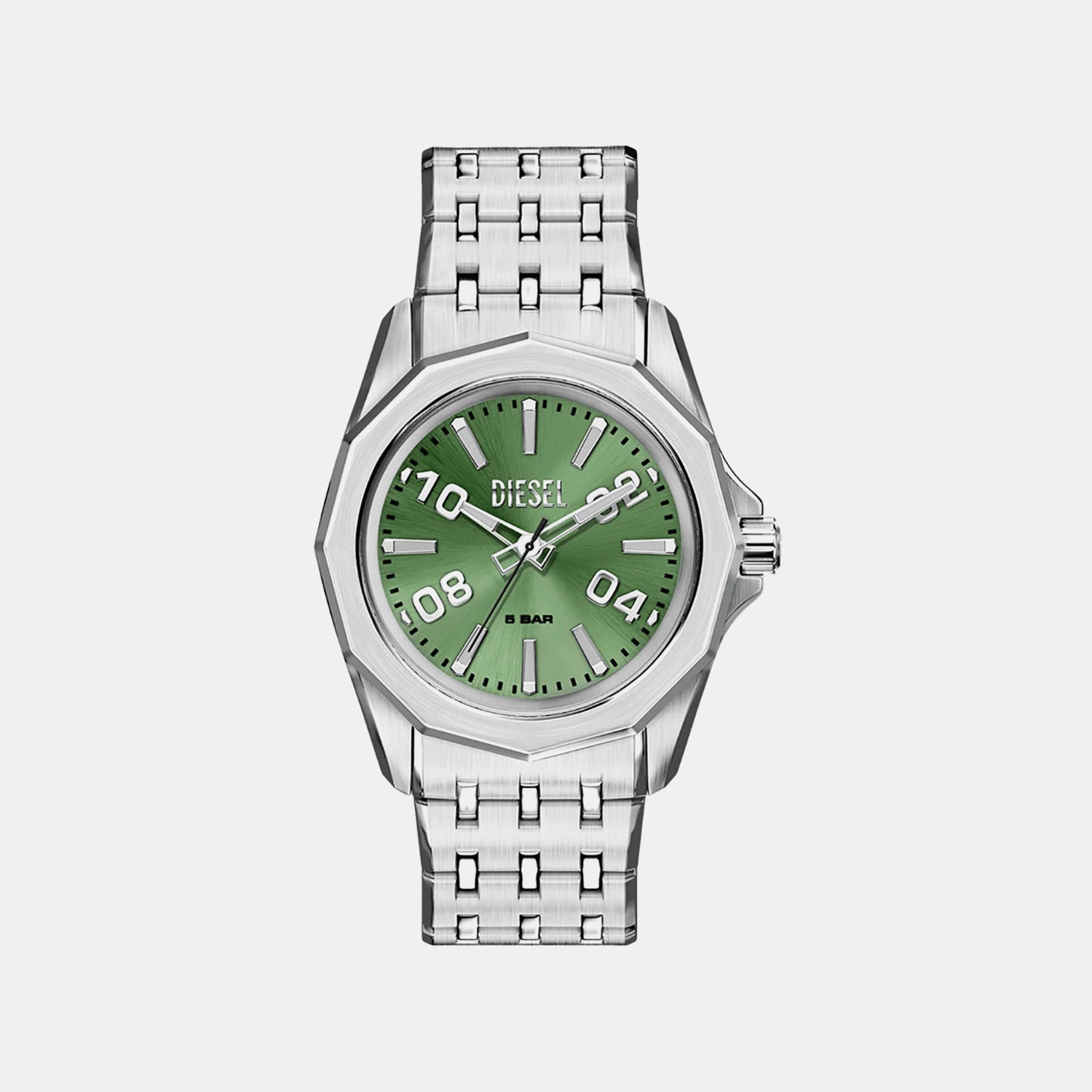Stinger Men Quartz Green Dial Analog Stainless Steel Watch DZ2237