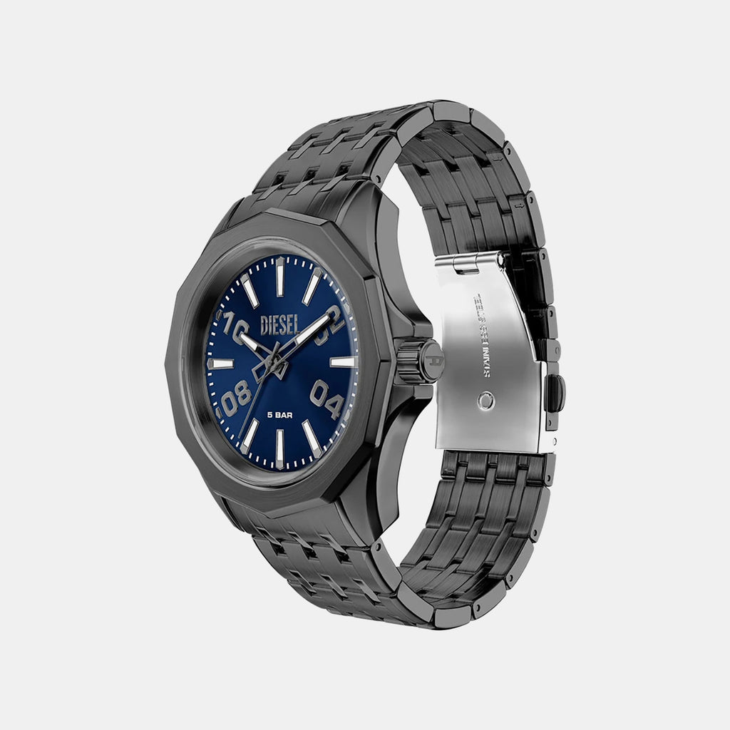 Stinger Men Quartz Blue Dial Analog Stainless Steel Watch DZ2238