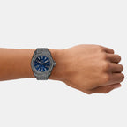 Stinger Men Quartz Blue Dial Analog Stainless Steel Watch DZ2238