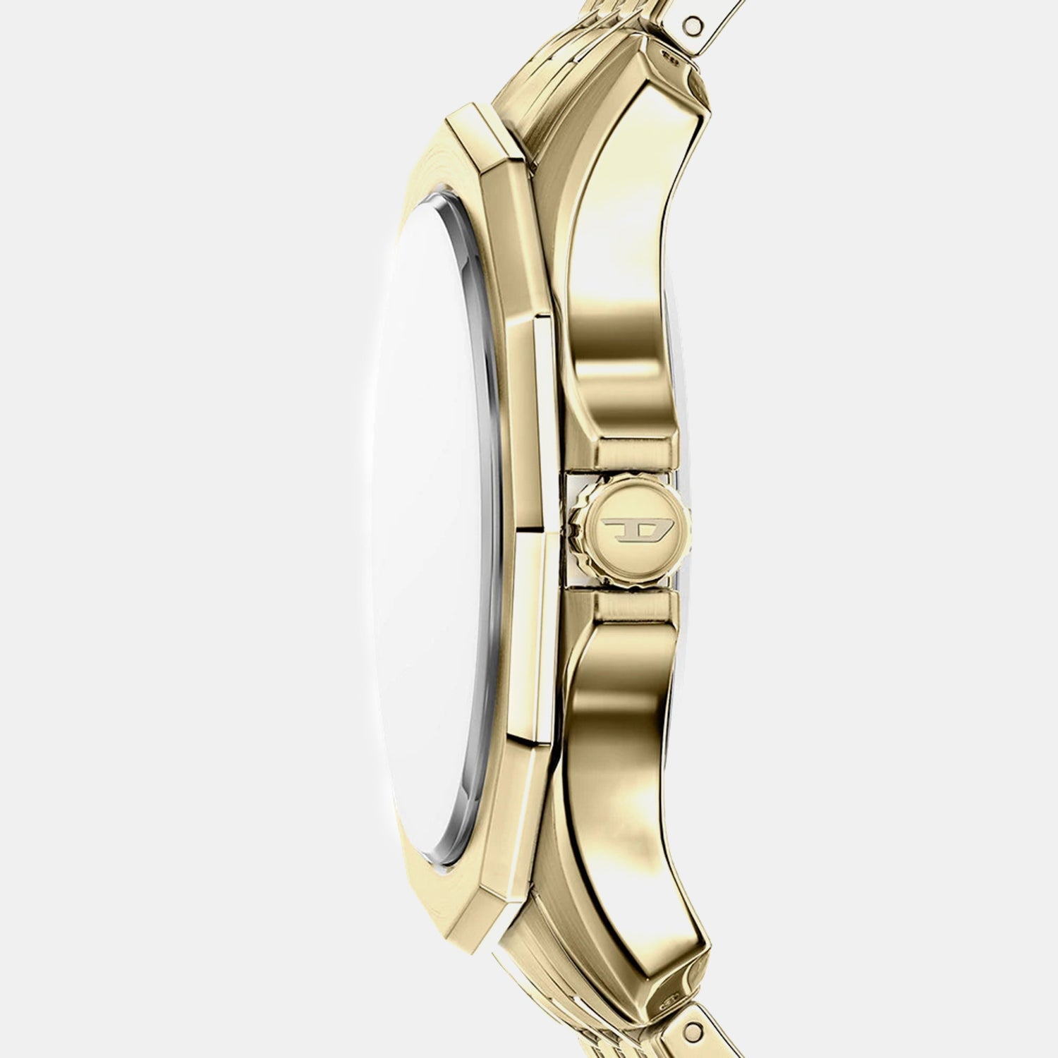 Stinger Men Quartz Gold Dial Analog Stainless Steel Watch DZ2239